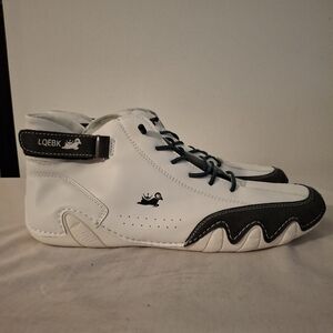 LQEBK Hunter Green Suede and White Men's Athletic Shoes